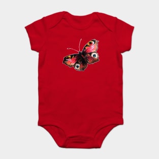 Black and Red Butterfly Baby Bodysuit